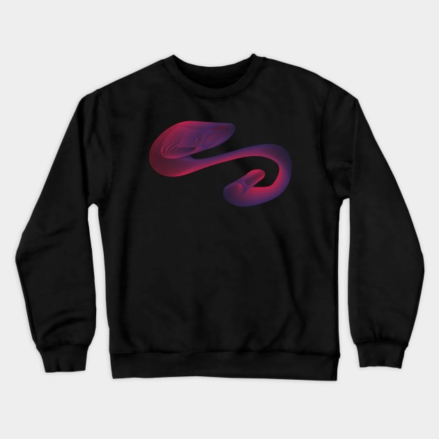 3D Geometric Lines | Geometry Crewneck Sweatshirt by Art by Ergate